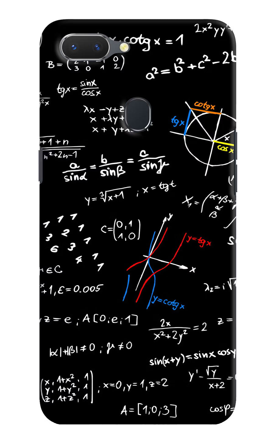 Mathematics Formula Realme 2 Back Cover, Hard case