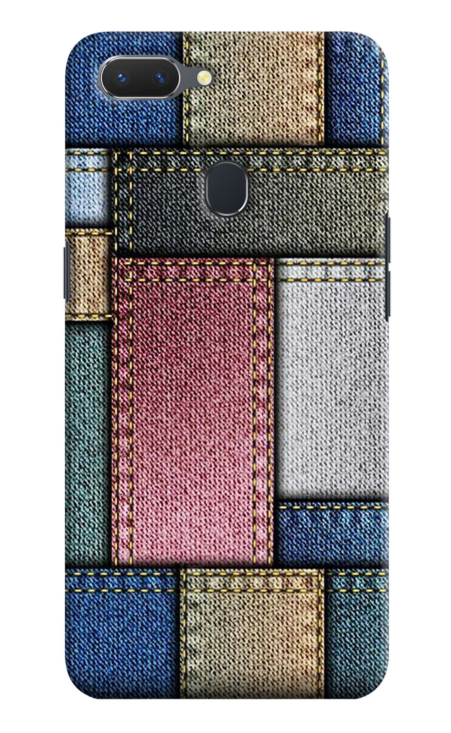 Multicolor Jeans Realme 2 Back Cover, Hard case