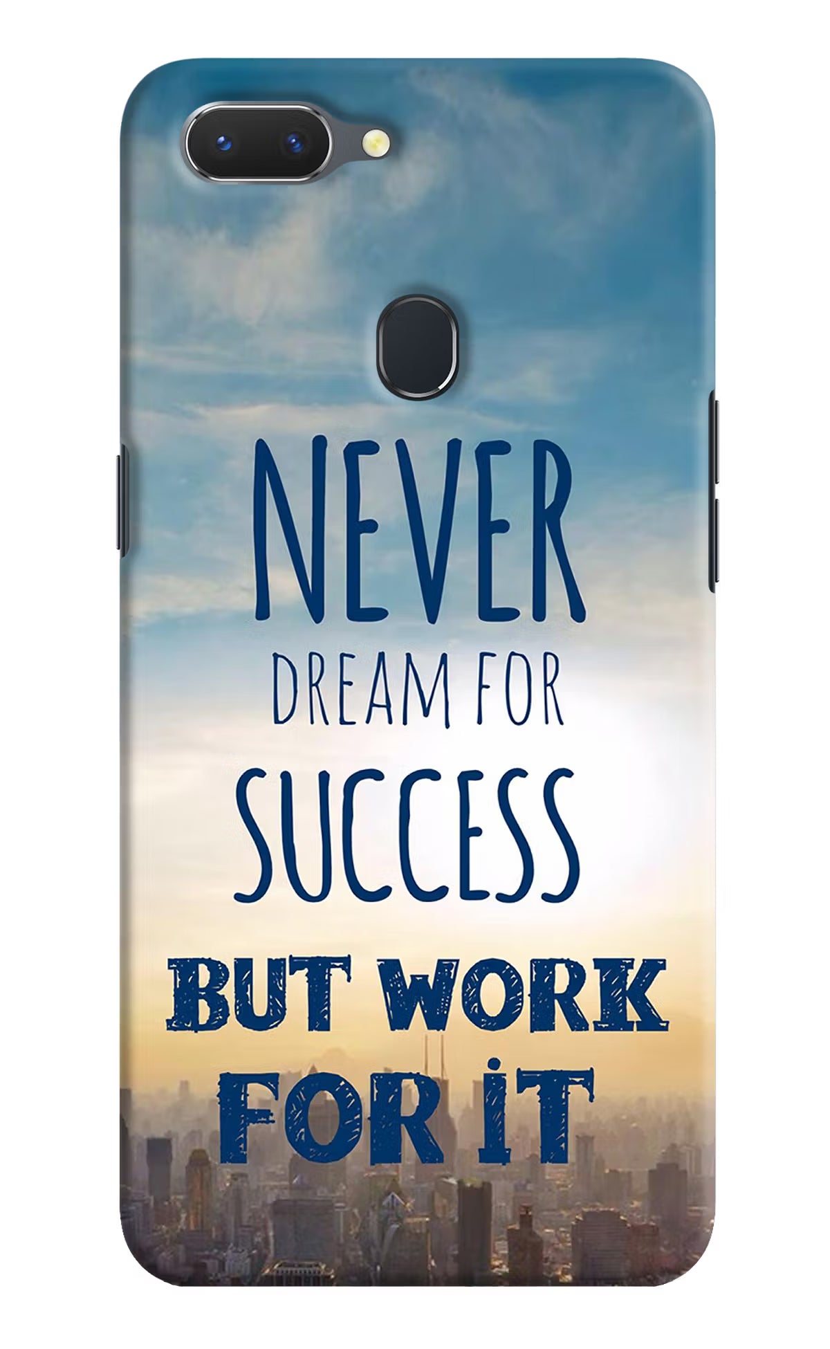 Never Dream For Success But Work For It Realme 2 Hard Case Back Cover by Casekaro