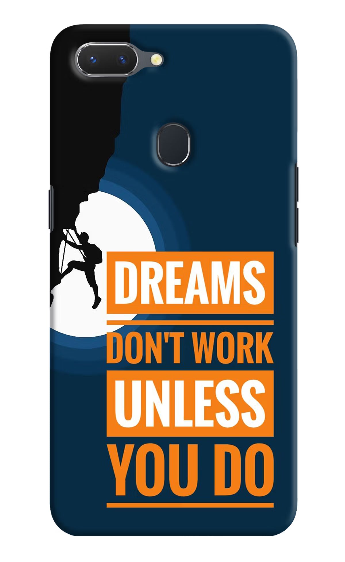 Dreams Don’T Work Unless You Do Realme 2 Hard Case Back Cover by Casekaro