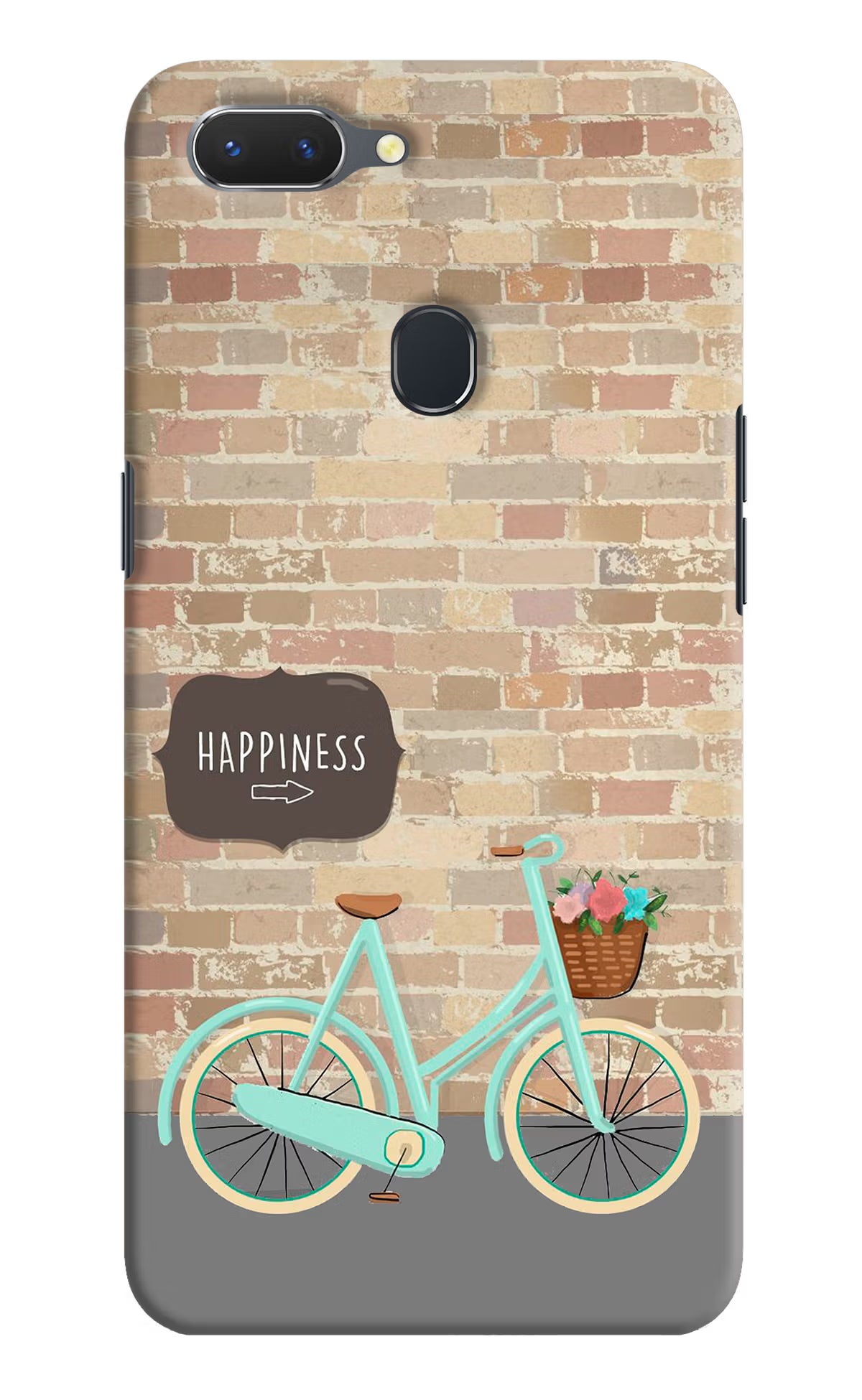 Happiness Artwork Realme 2 Hard Case Back Cover by Casekaro