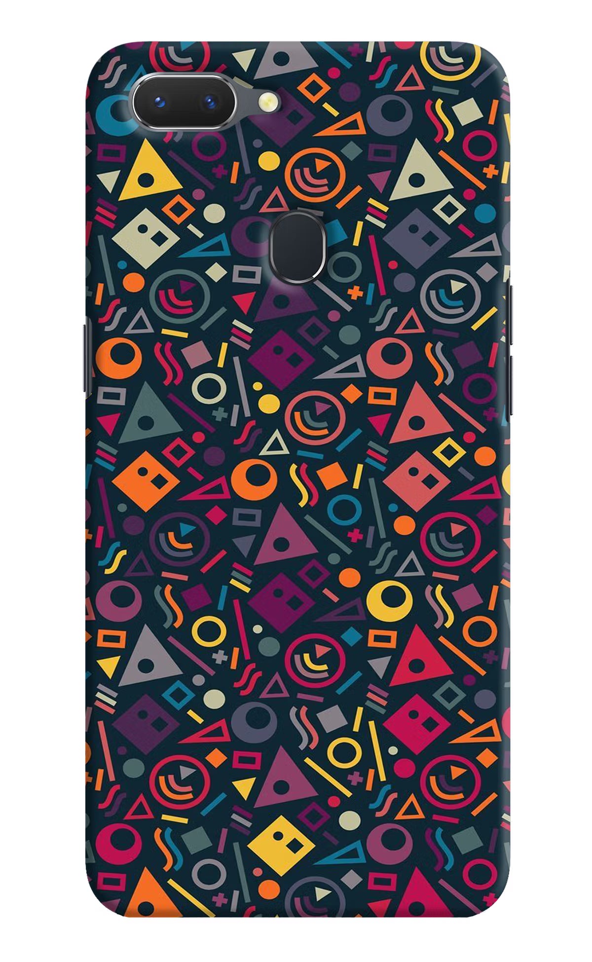 Geometric Abstract Realme 2 Hard Case Back Cover by Casekaro