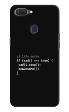 Life Motto Code Realme 2 Hard Case Back Cover by Casekaro