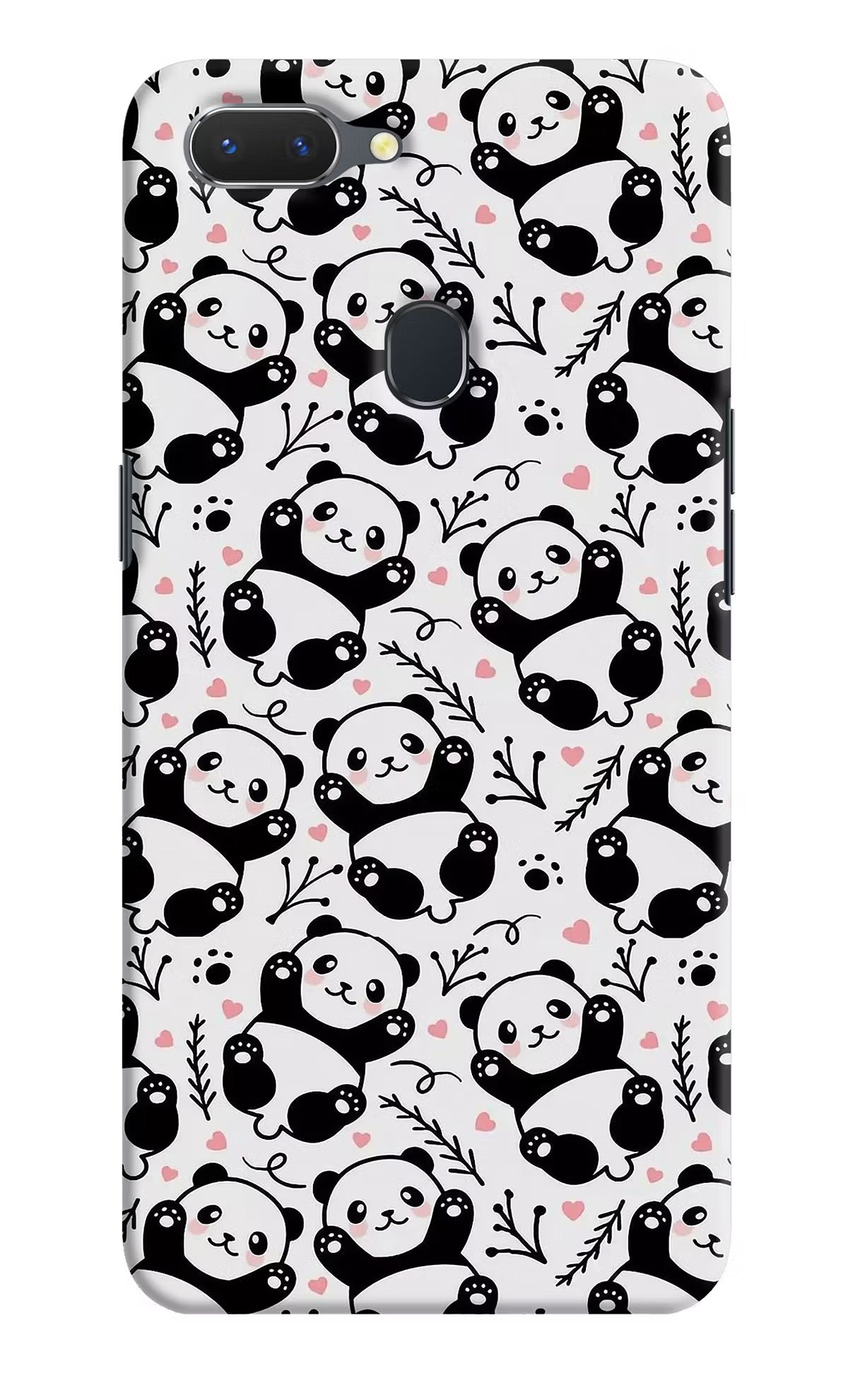 Cute Panda Realme 2 Hard Case Back Cover by Casekaro