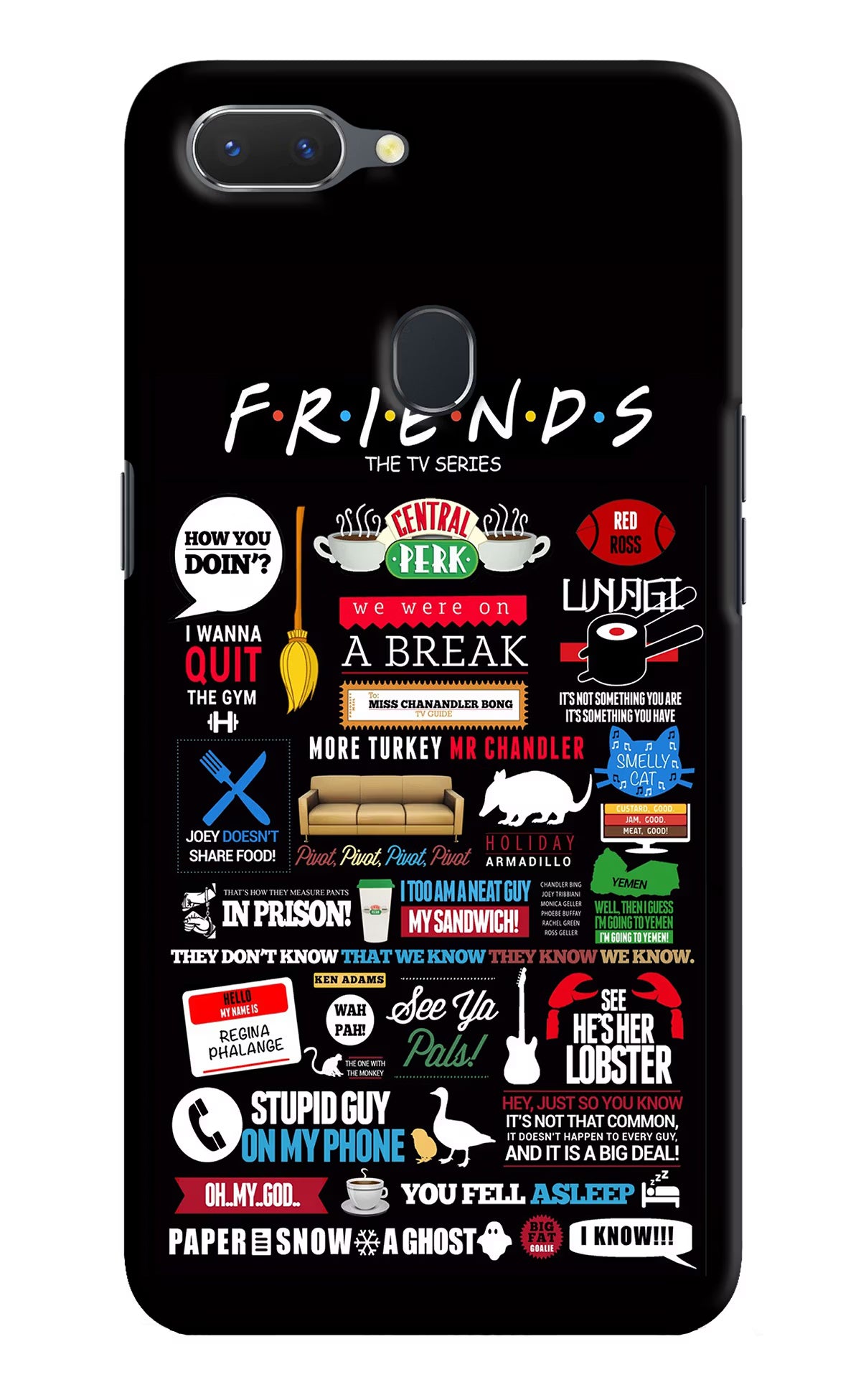 FRIENDS Realme 2 Hard Case Back Cover by Casekaro