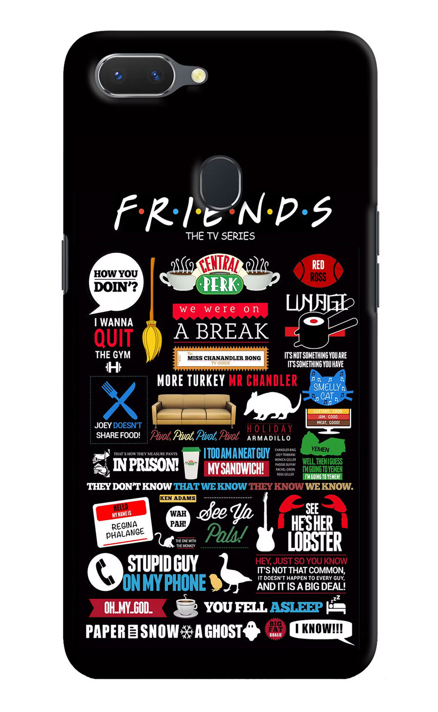 FRIENDS Realme 2 Back Cover, Hard case