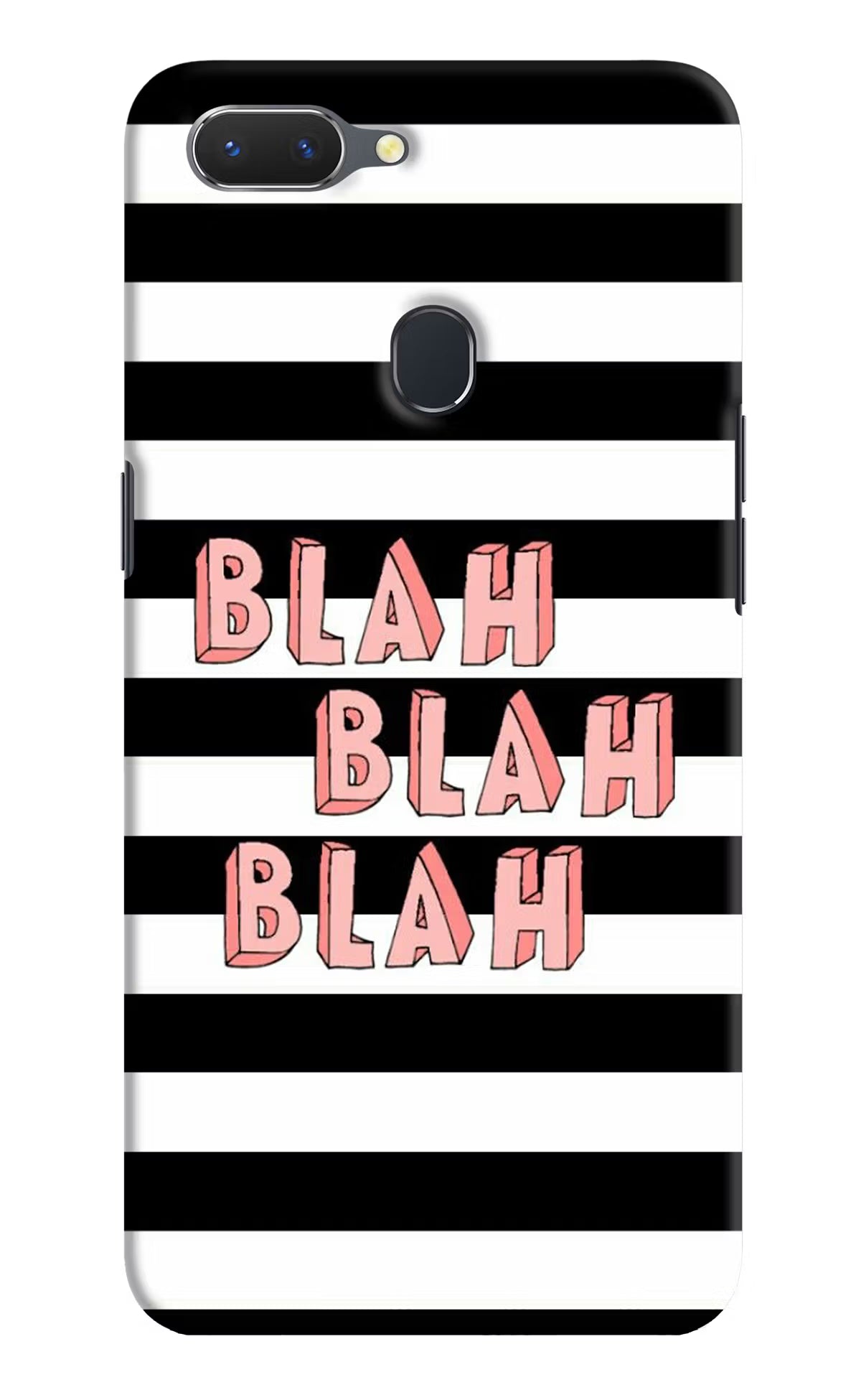 Blah Blah Blah Realme 2 Hard Case Back Cover by Casekaro