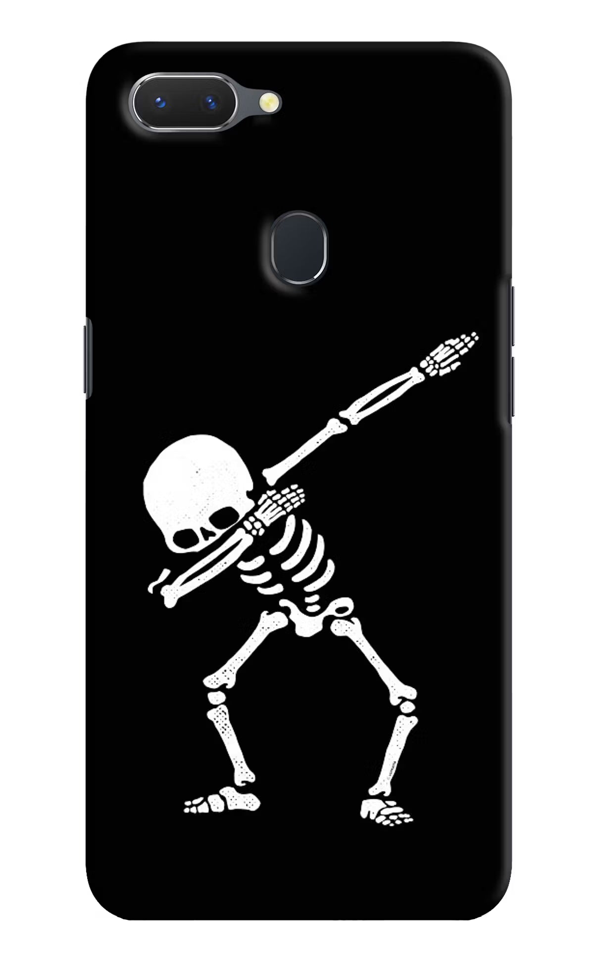 Dabbing Skeleton Art Realme 2 Hard Case Back Cover by Casekaro