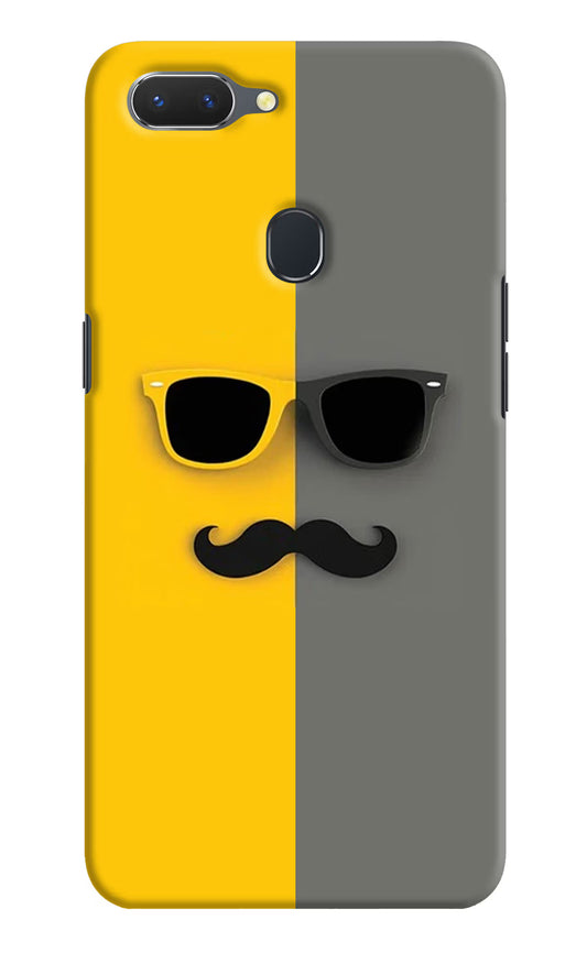 Sunglasses with Mustache Realme 2 Hard Case Back Cover by Casekaro