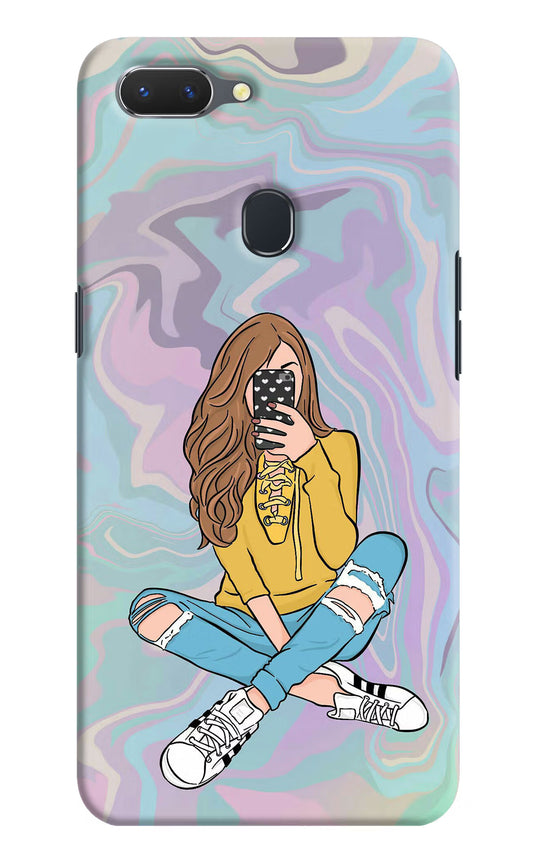 Selfie Girl Realme 2 Hard Case Back Cover by Casekaro