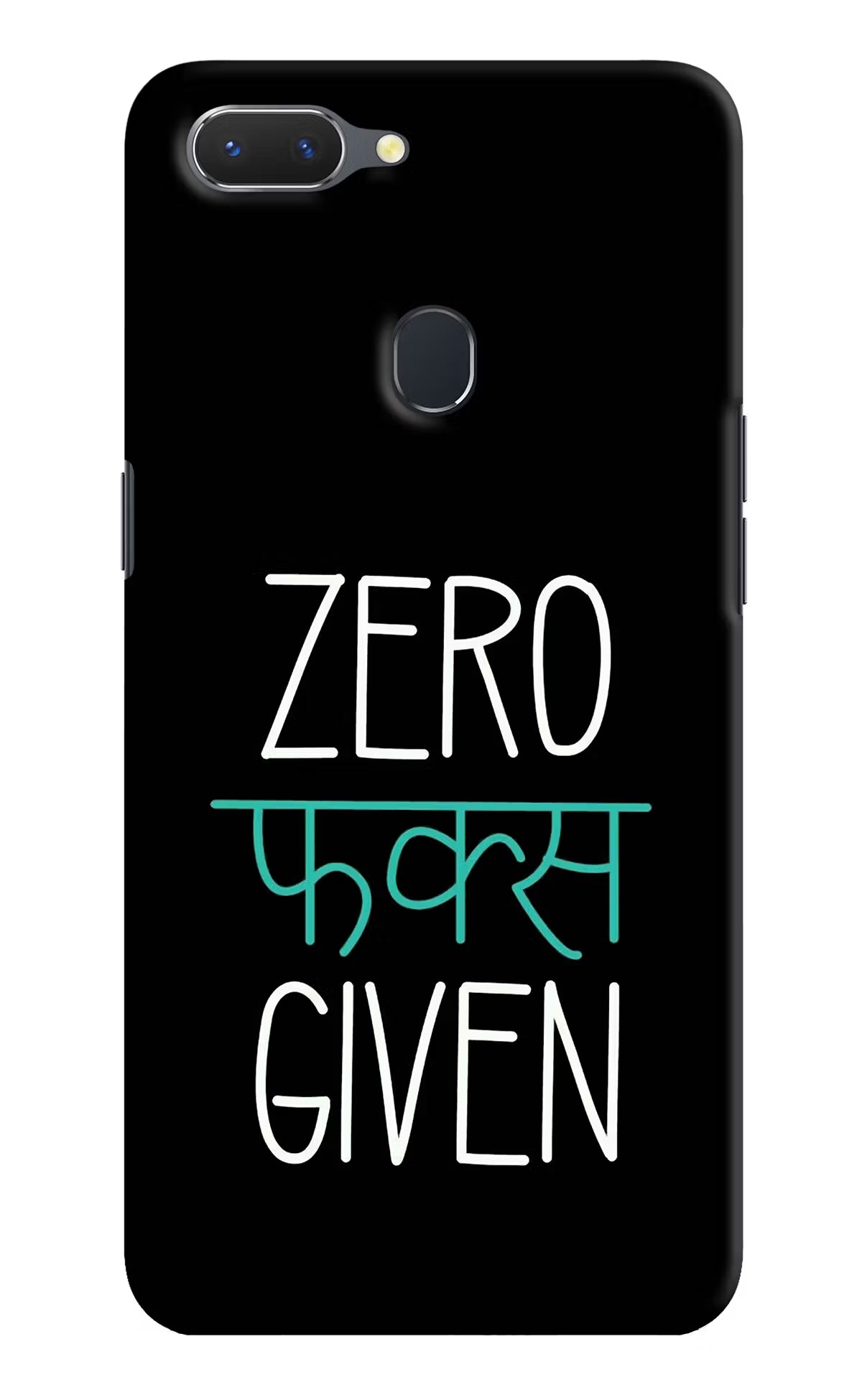 Zero Fucks Given Realme 2 Hard Case Back Cover by Casekaro