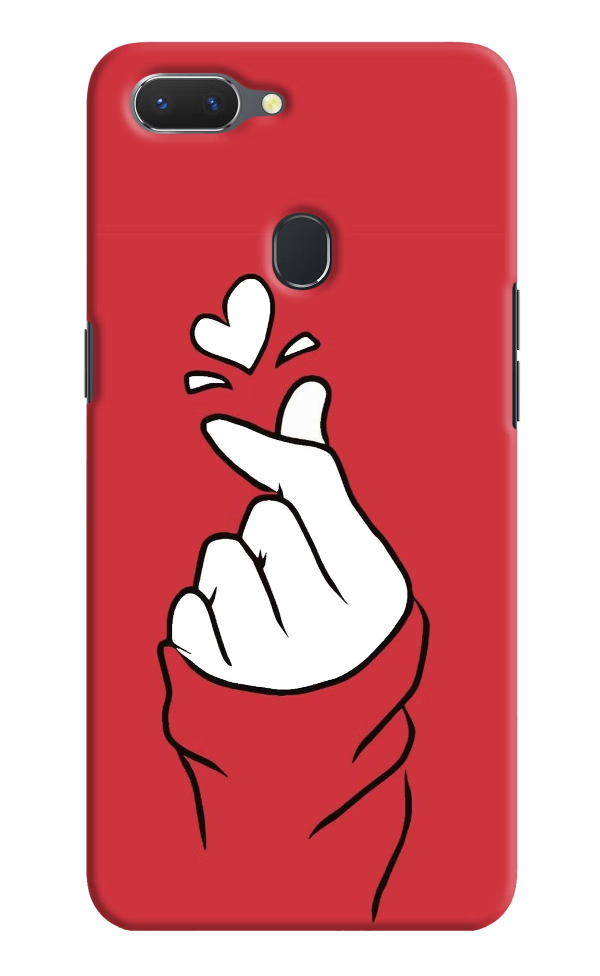 Korean Love Sign Realme 2 Hard Case Back Cover by Casekaro