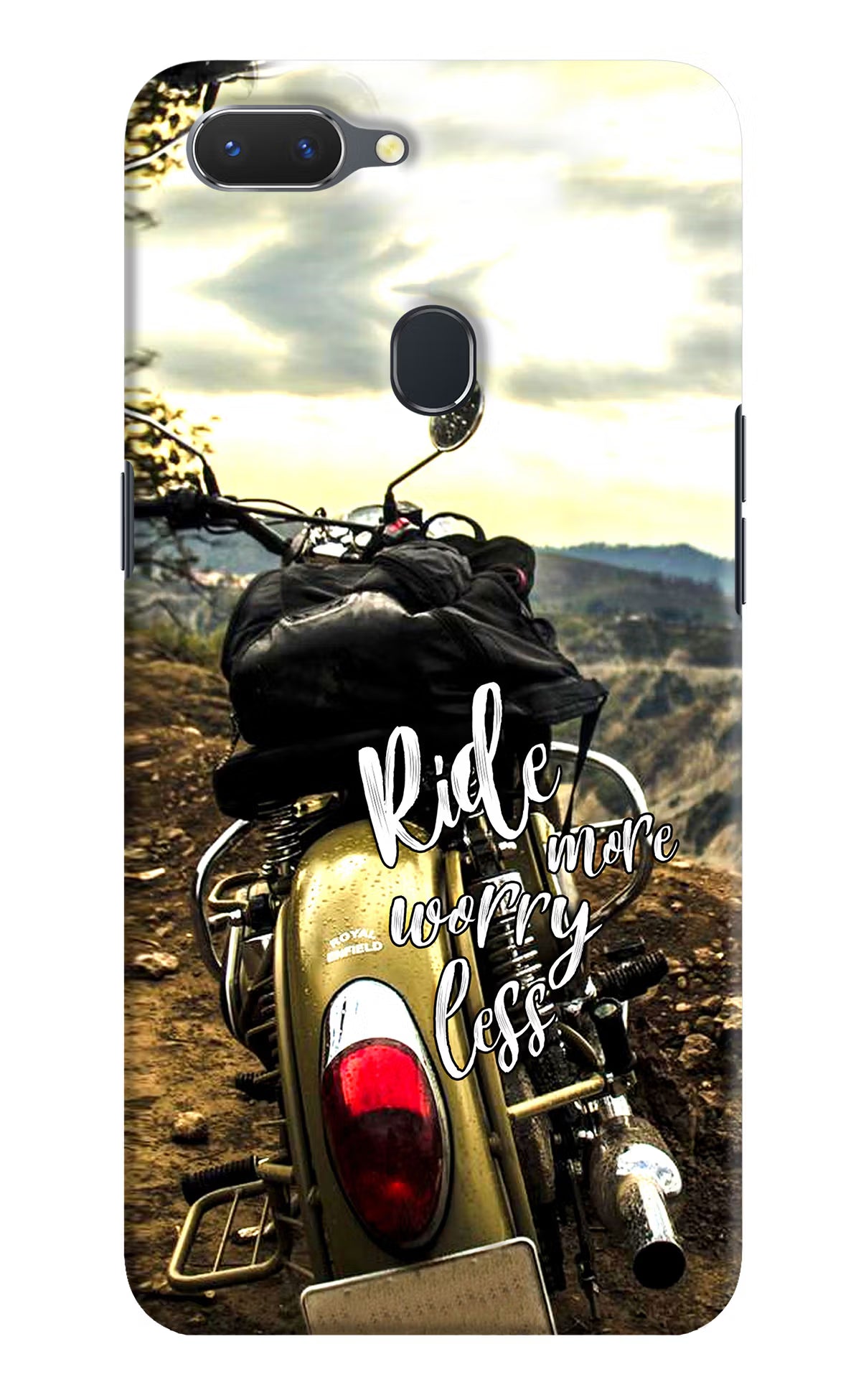 Ride More Worry Less Realme 2 Hard Case Back Cover by Casekaro