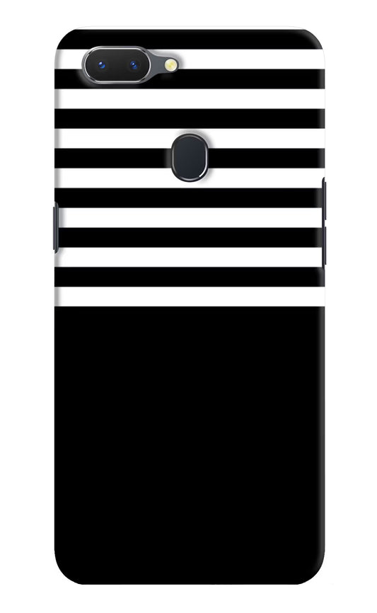 Black and White Print Realme 2 Hard Case Back Cover by Casekaro