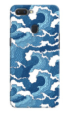 Blue Waves Realme 2 Hard Case Back Cover by Casekaro