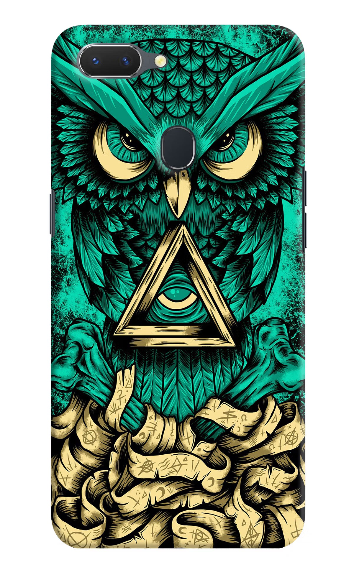 Green Owl Realme 2 Hard Case Back Cover by Casekaro