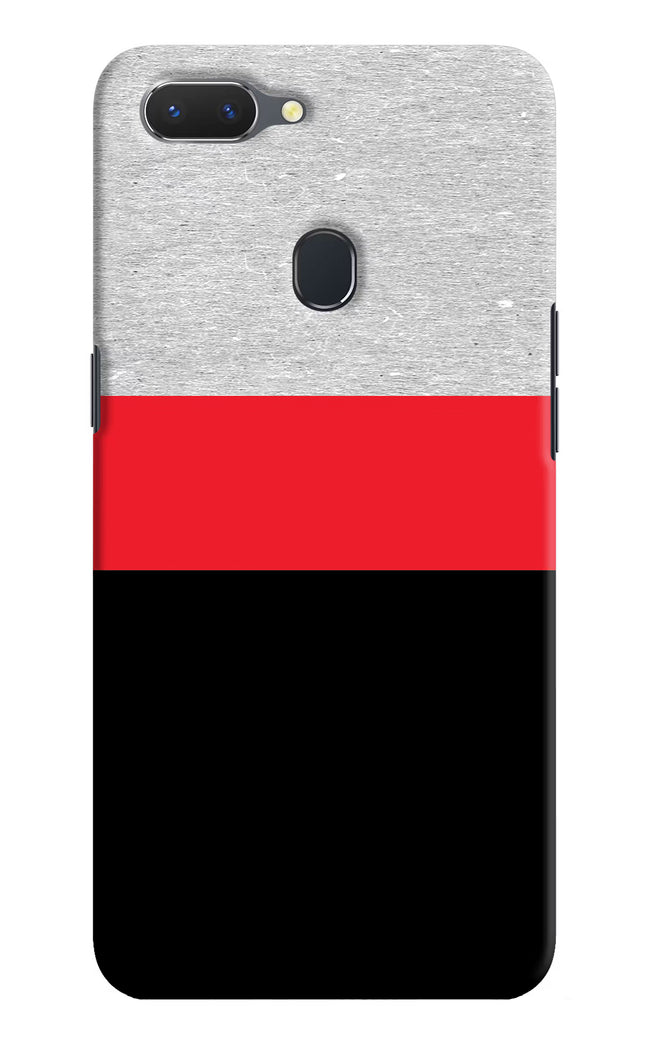Tri Color Pattern Realme 2 Hard Case Back Cover by Casekaro