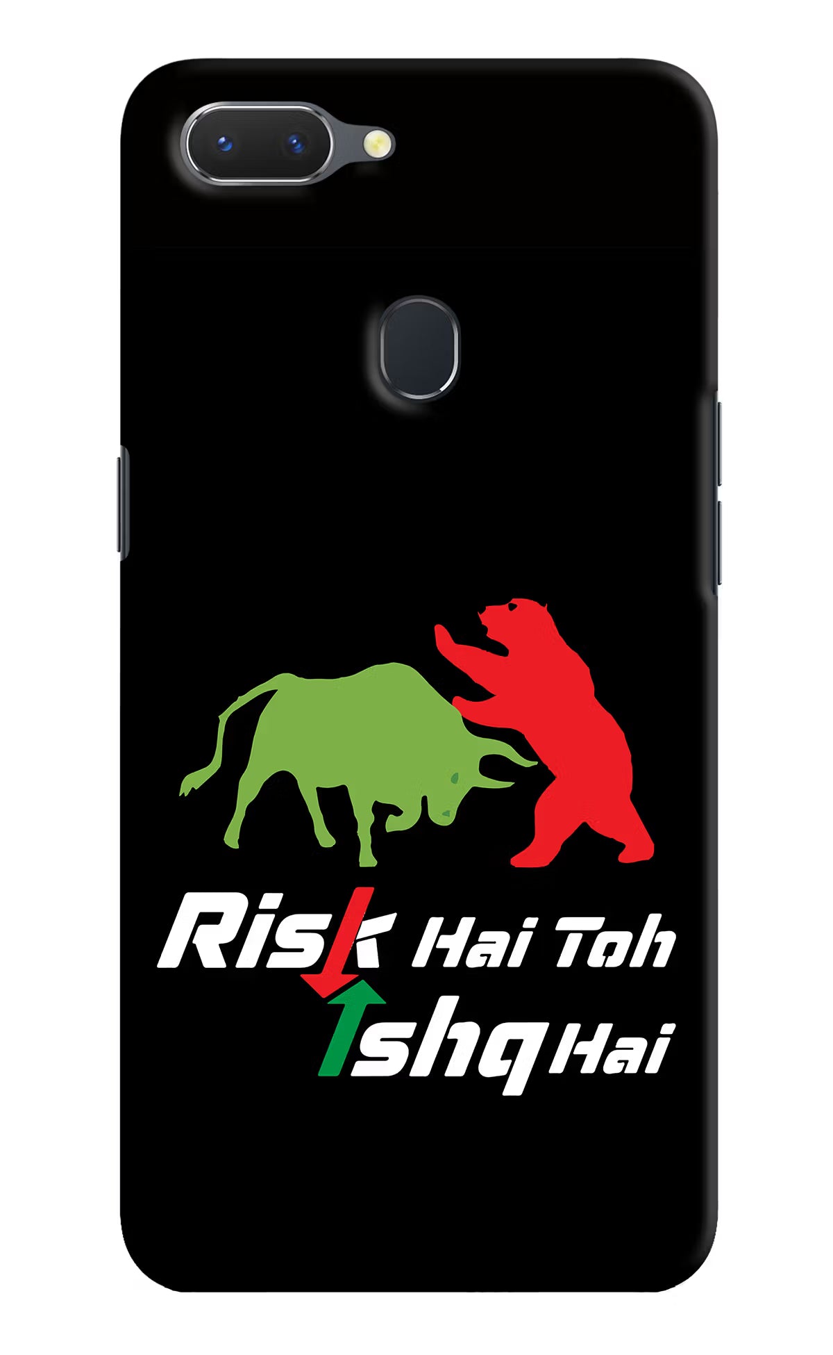 Risk Hai Toh Ishq Hai Realme 2 Hard Case Back Cover by Casekaro