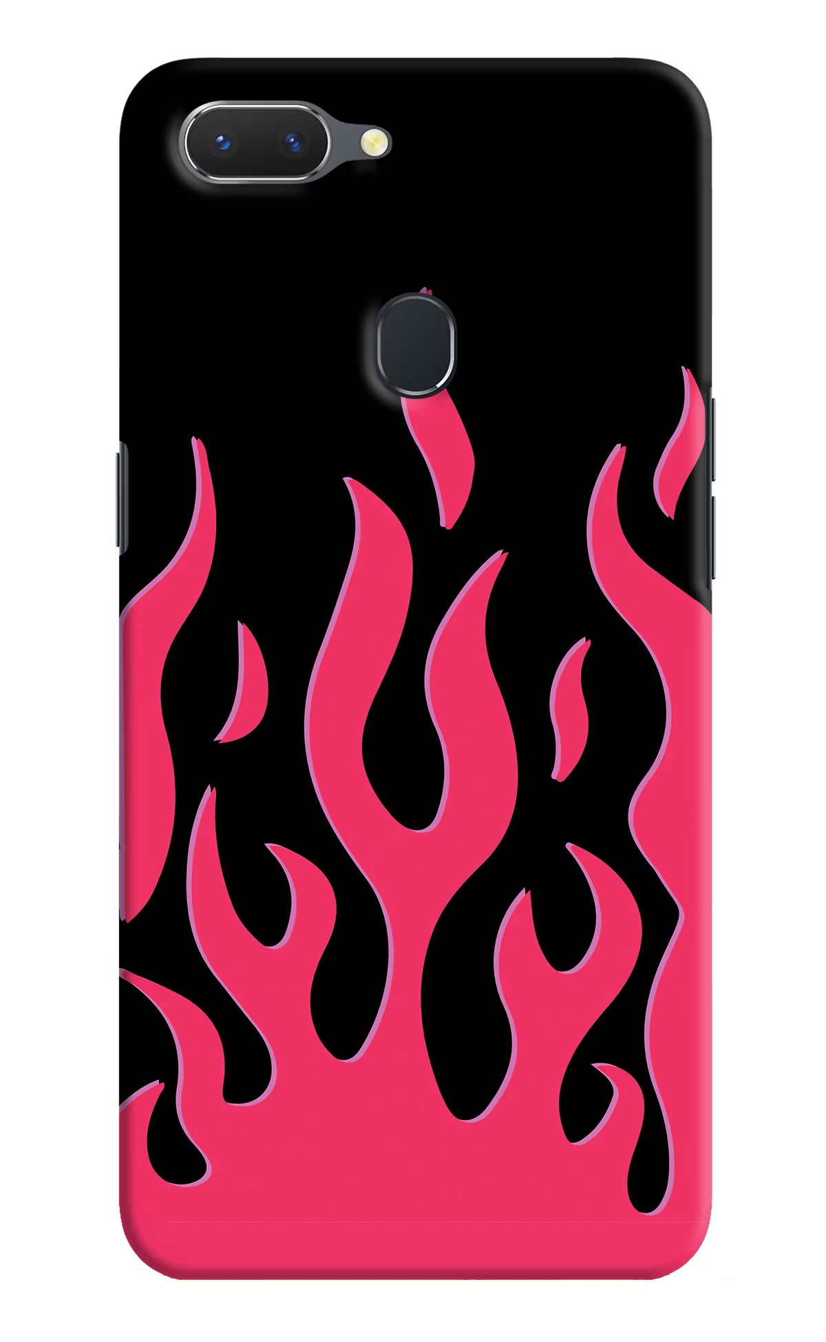 Fire Flames Realme 2 Hard Case Back Cover by Casekaro