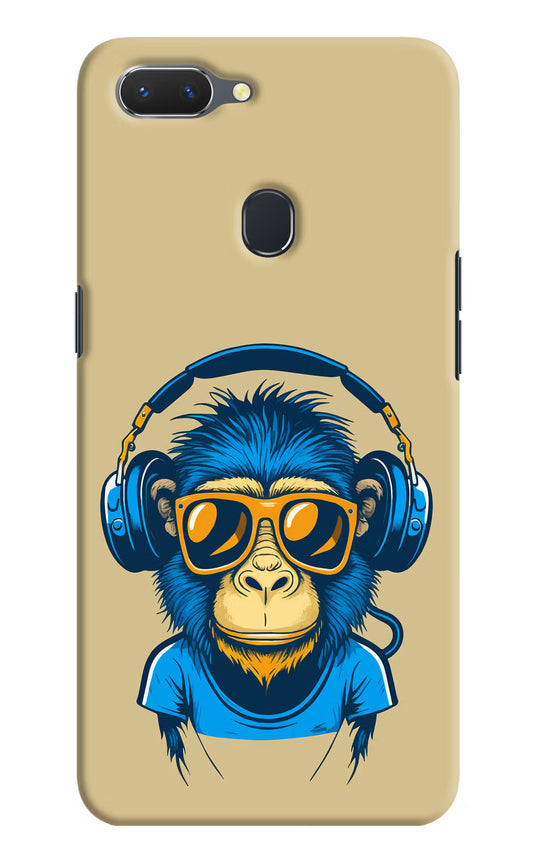 Monkey Headphone Realme 2 Hard Case Back Cover by Casekaro
