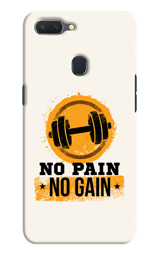 No Pain No Gain Realme 2 Hard Case Back Cover by Casekaro