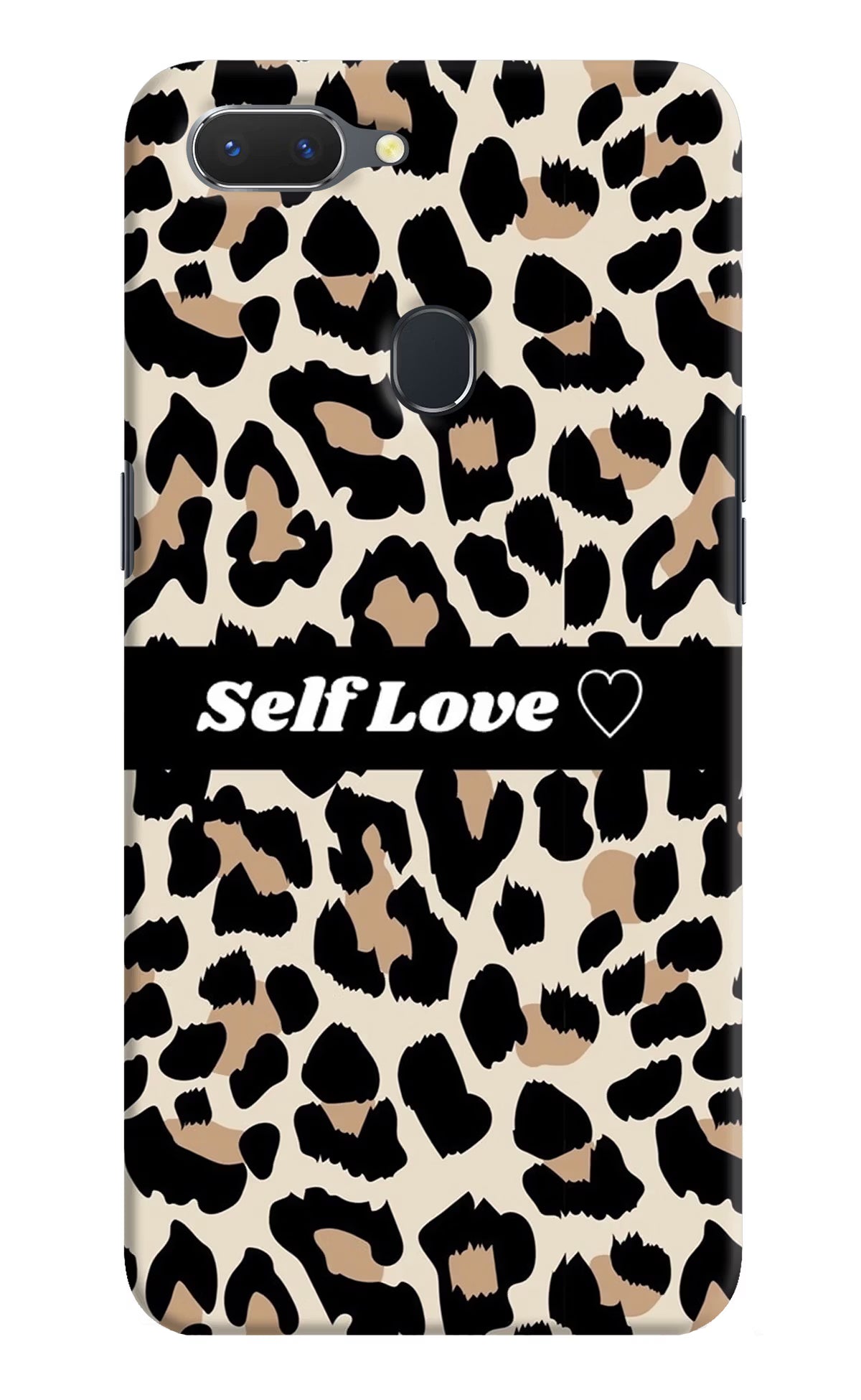 Leopard Print Self Love Realme 2 Hard Case Back Cover by Casekaro