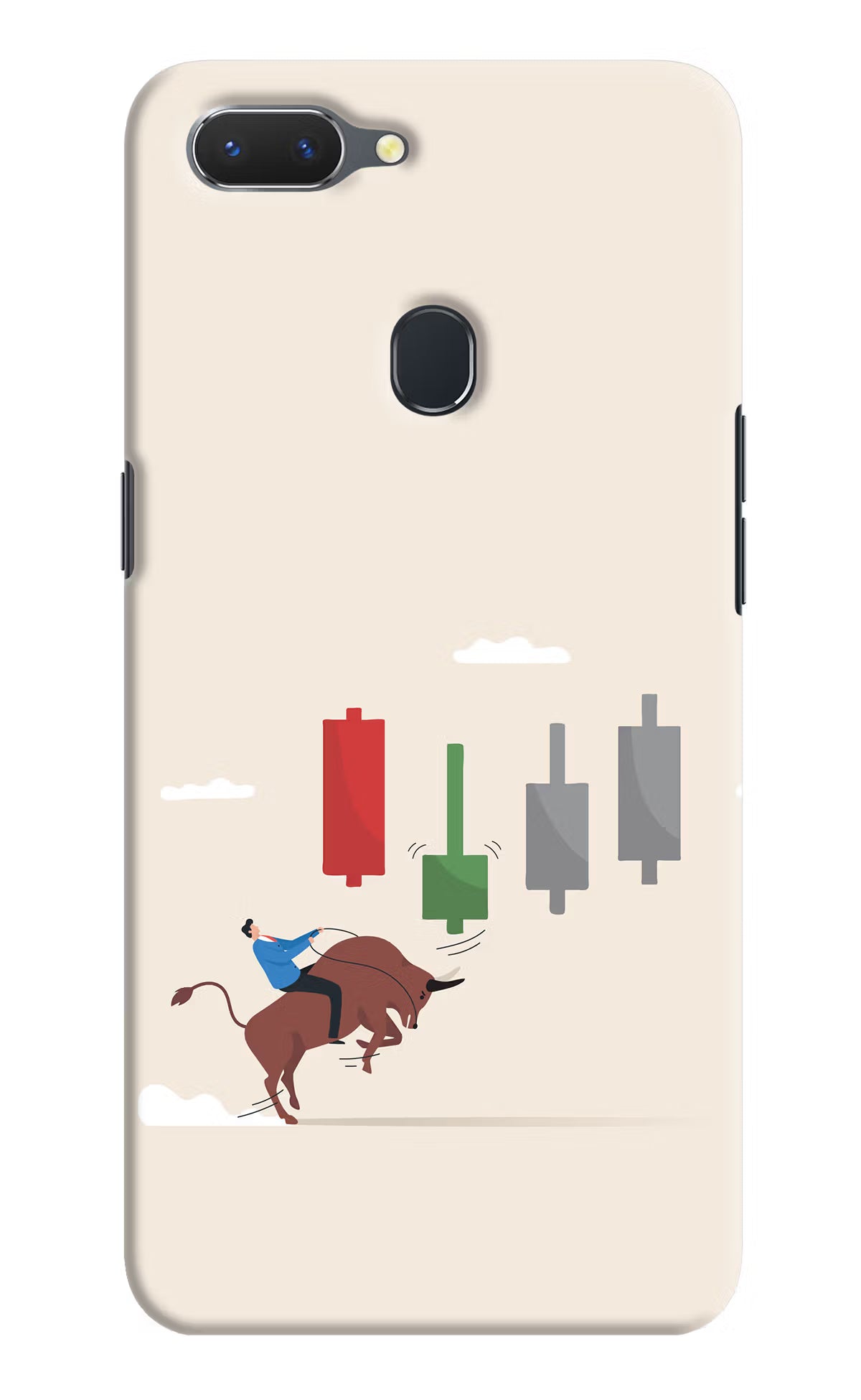 Bull Trading Momentum Realme 2 Hard Case Back Cover by Casekaro