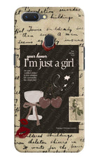I am just a girl Realme 2 Hard Case Back Cover by Casekaro