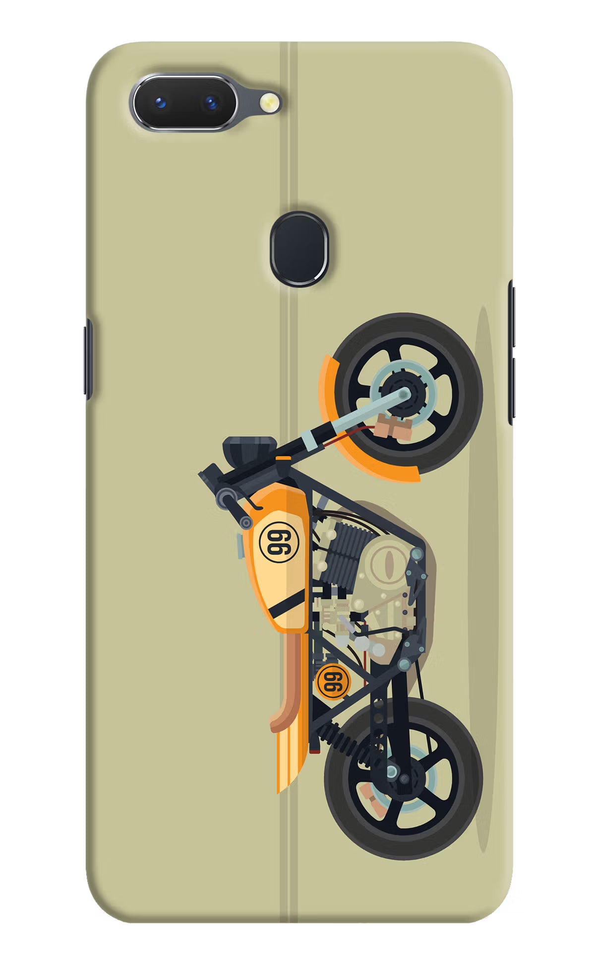 Vertical Speedster Realme 2 Hard Case Back Cover by Casekaro
