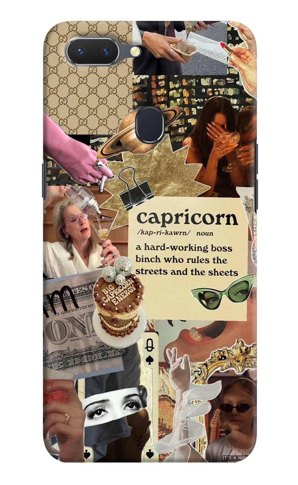 Capricorn Zodiac Realme 2 Hard Case Back Cover by Casekaro