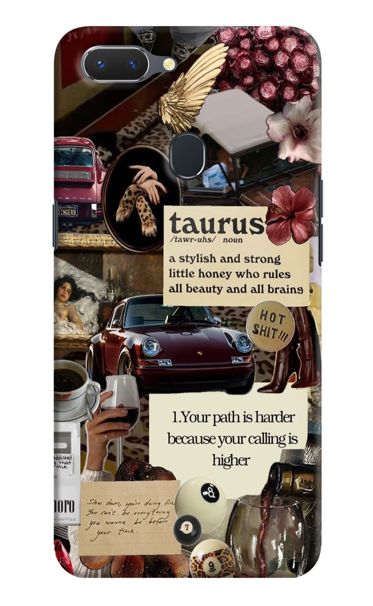 Taurus Zodiac Realme 2 Hard Case Back Cover by Casekaro