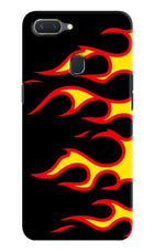 Side Sweep Flames Realme 2 Hard Case Back Cover by Casekaro