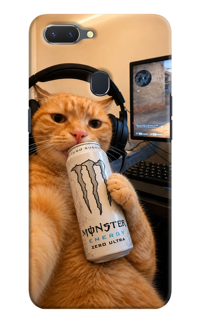 Gamer Cat Energy Realme 2 Hard Case Back Cover by Casekaro
