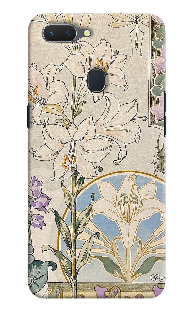 White Lily Realme 2 Hard Case Back Cover by Casekaro