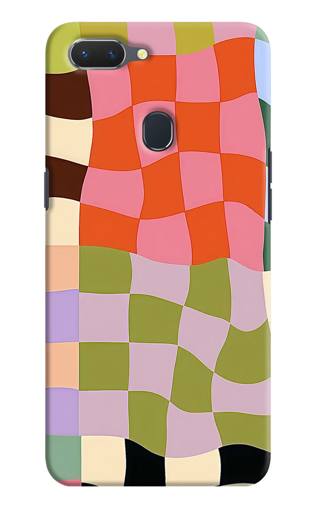 Wavy Grid Realme 2 Hard Case Back Cover by Casekaro