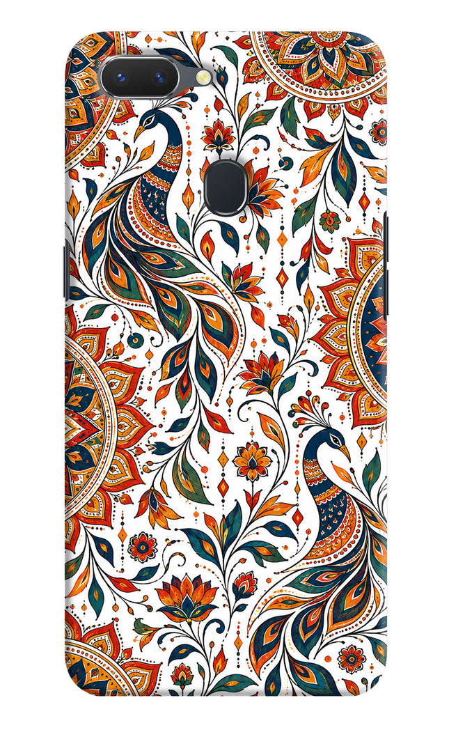 White Mayura Realme 2 Hard Case Back Cover by Casekaro