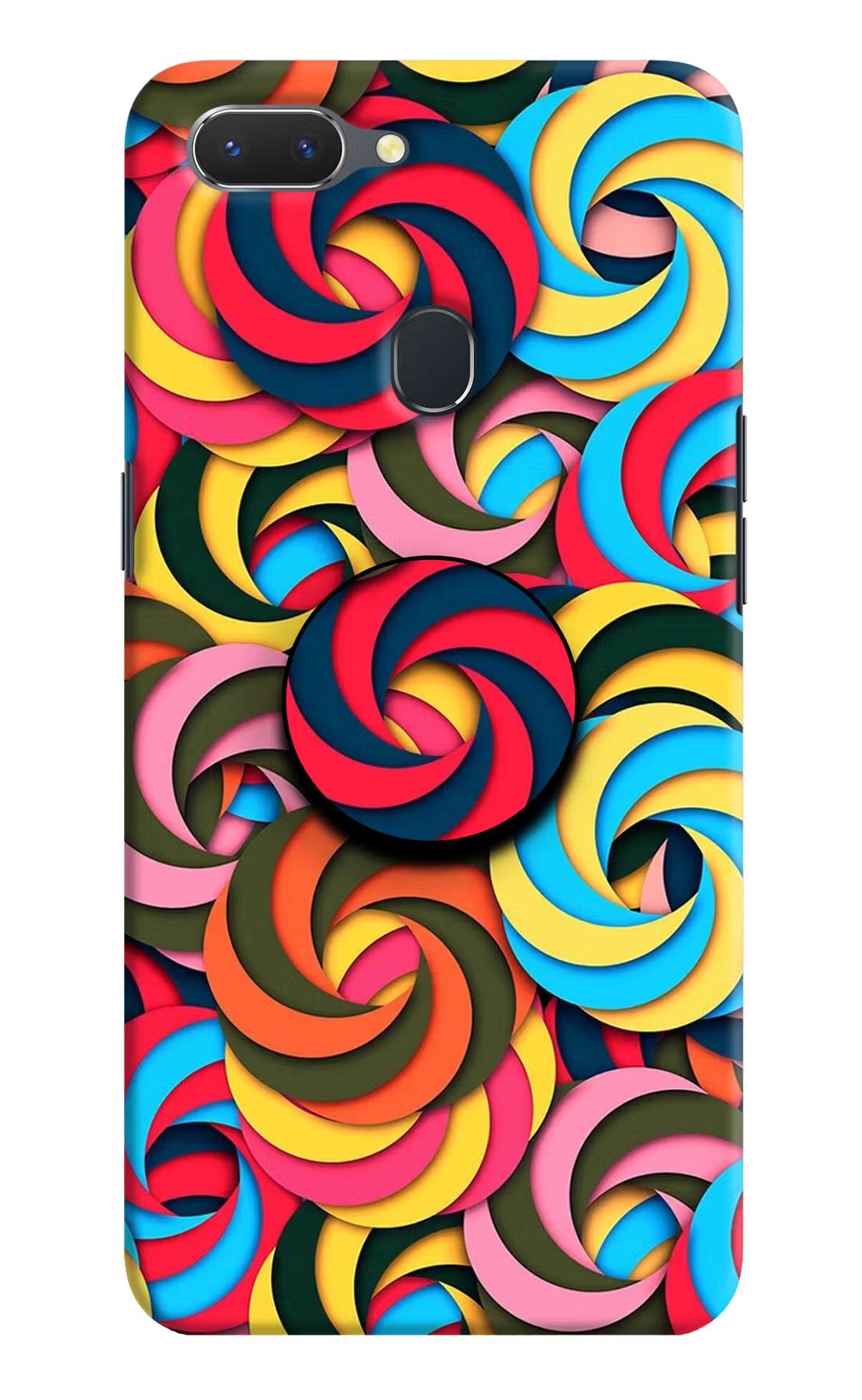 Spiral Pattern Realme 2 Pop Case by Casekaro