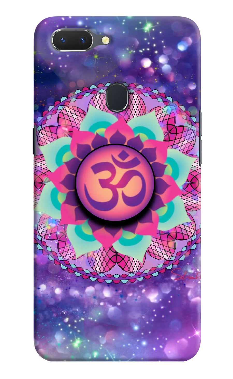 Om Purple Realme 2 Pop Case, Hard case