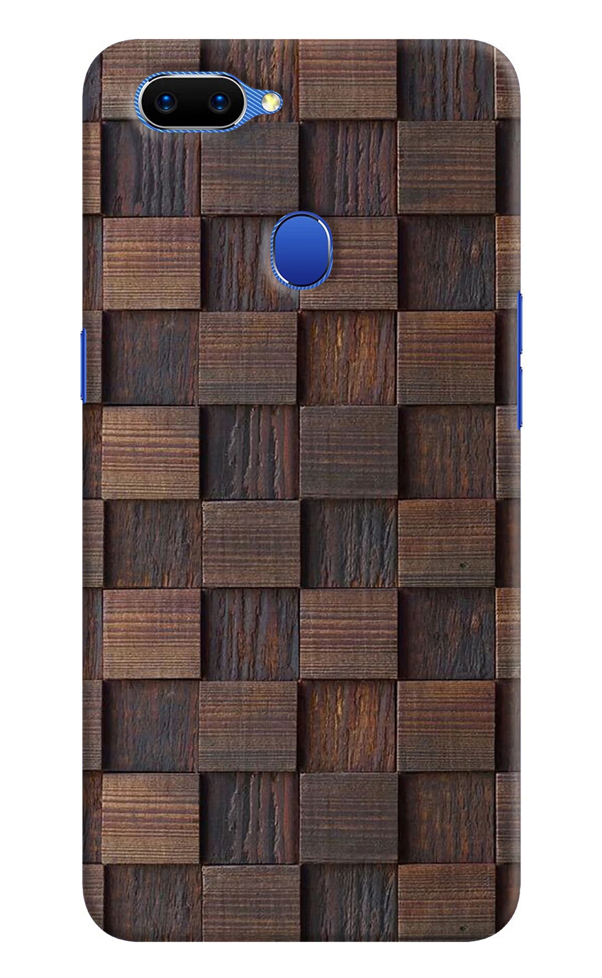 Wooden Cube Design Oppo A5 Hard Case Back Cover by Casekaro