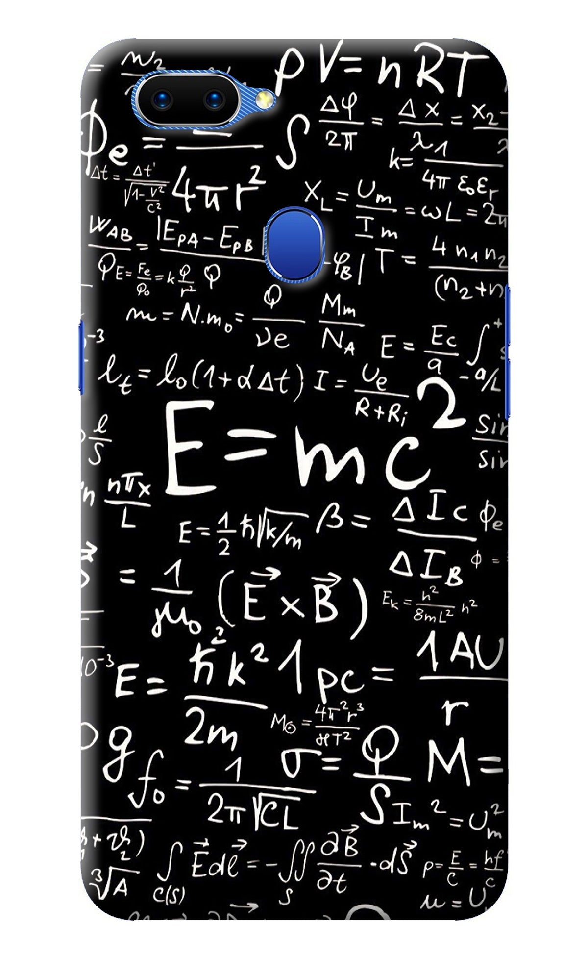 Physics Albert Einstein Formula Oppo A5 Back Cover