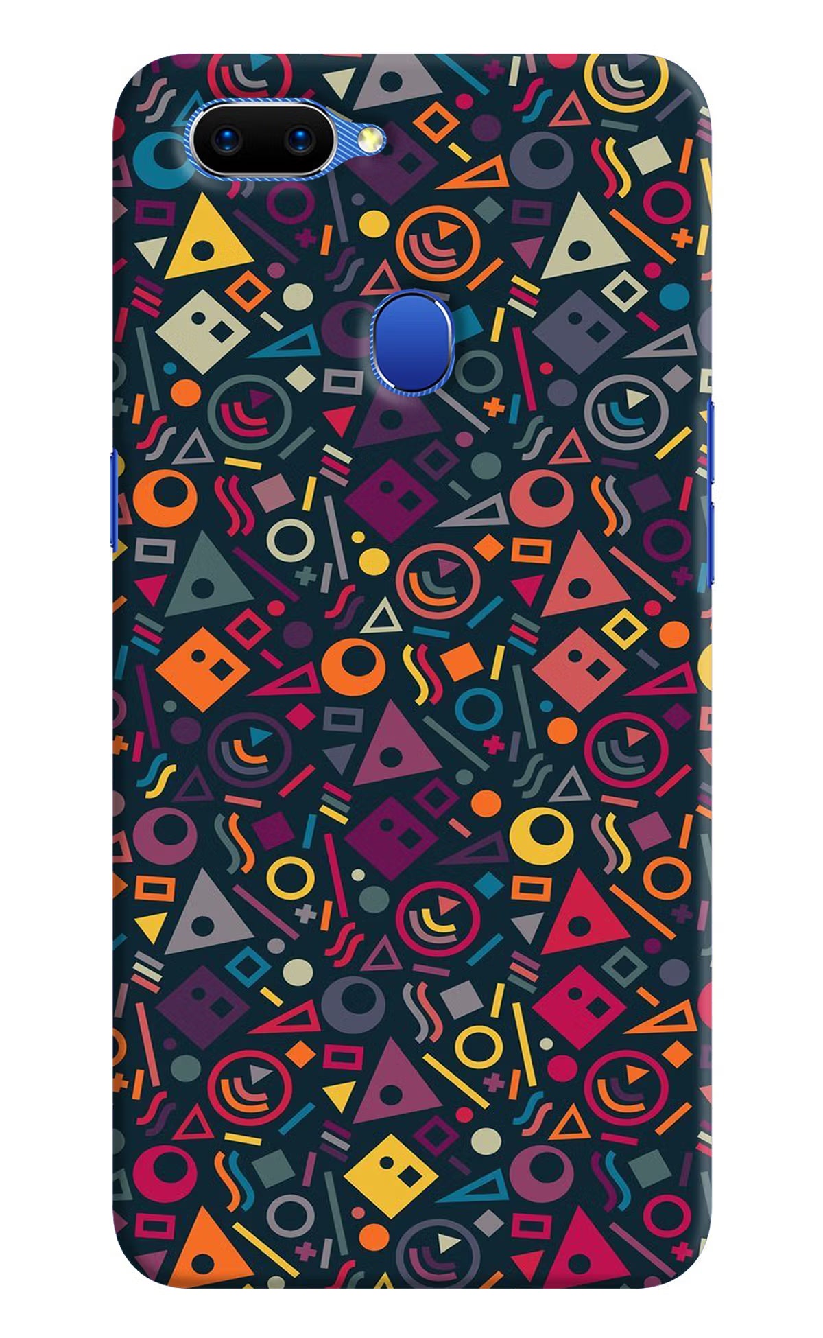 Geometric Abstract Oppo A5 Hard Case Back Cover by Casekaro
