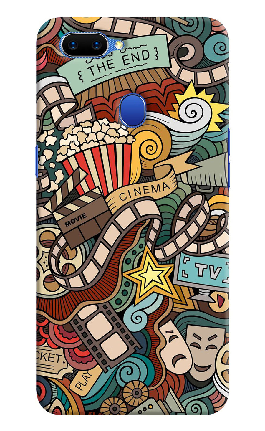Cinema Abstract Oppo A5 Back Cover, Hard case