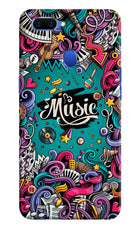 Music Graffiti Oppo A5 Hard Case Back Cover by Casekaro