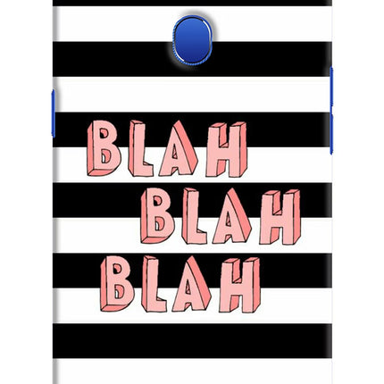 Blah Blah Blah Oppo A5 Hard Case Back Cover by Casekaro