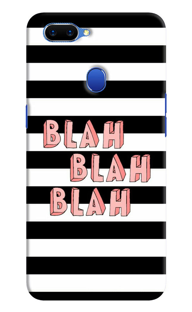 Blah Blah Blah Oppo A5 Hard Case Back Cover by Casekaro