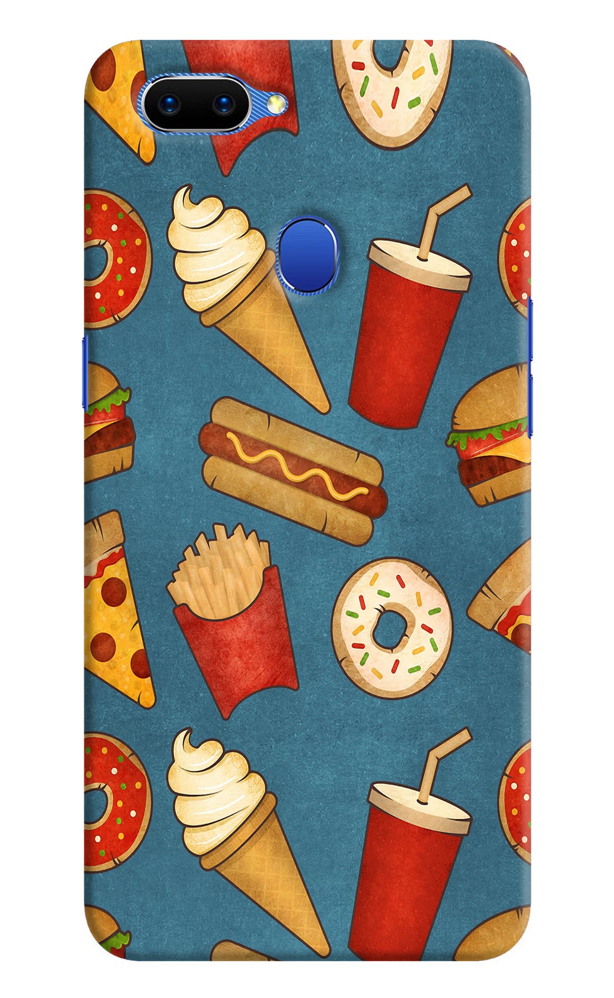Foodie Oppo A5 Hard Case Back Cover by Casekaro