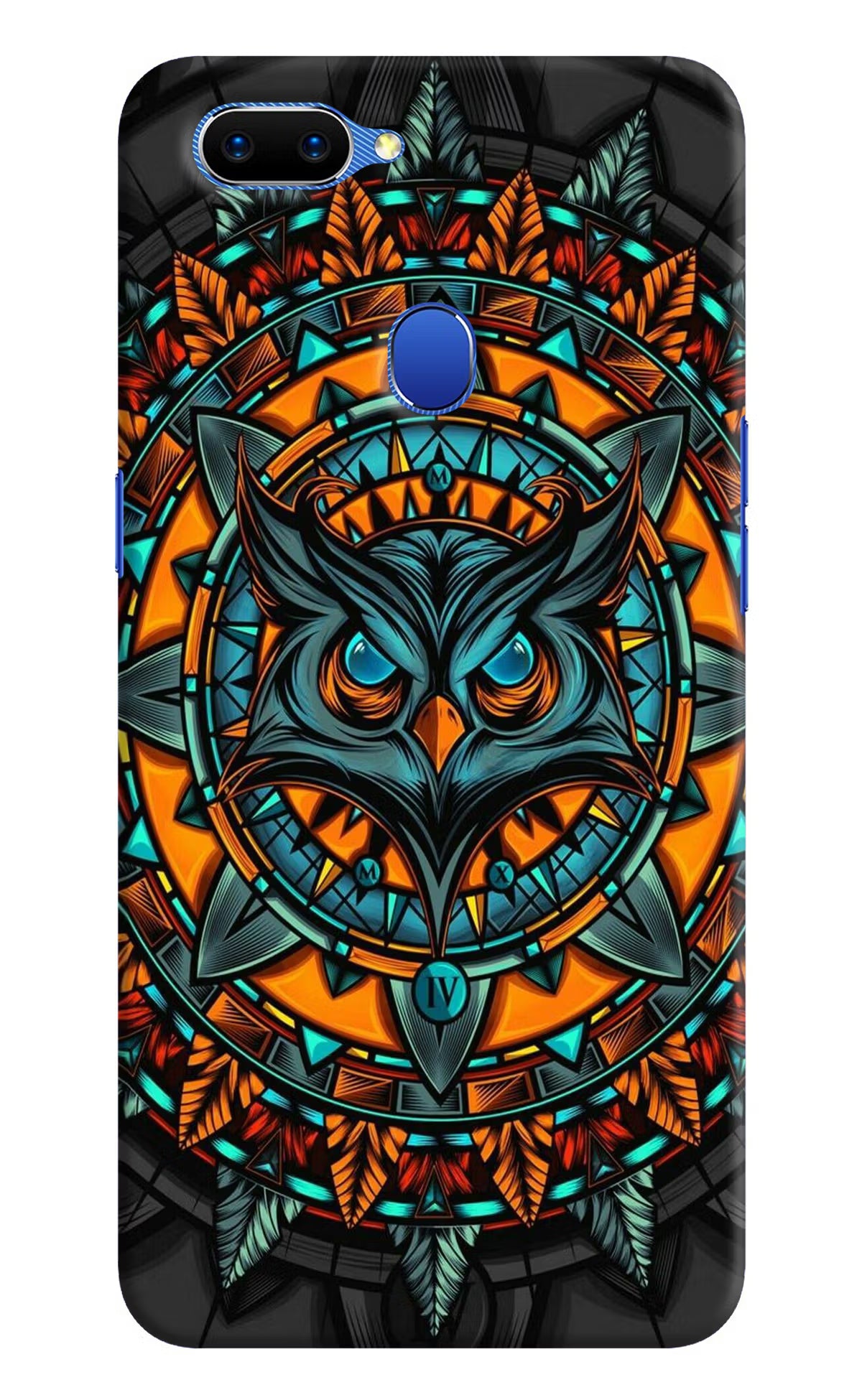 Angry Owl Art Oppo A5 Hard Case Back Cover by Casekaro