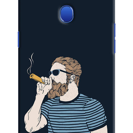 Smoking Oppo A5 Hard Case Back Cover by Casekaro