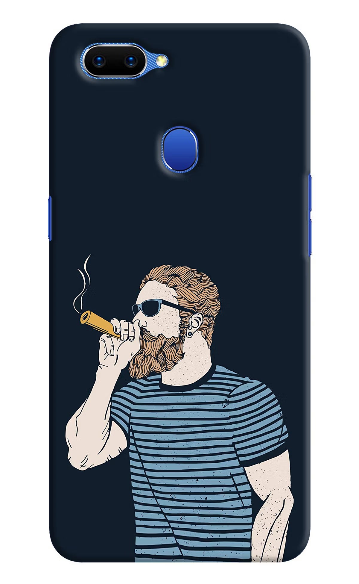 Smoking Oppo A5 Hard Case Back Cover by Casekaro