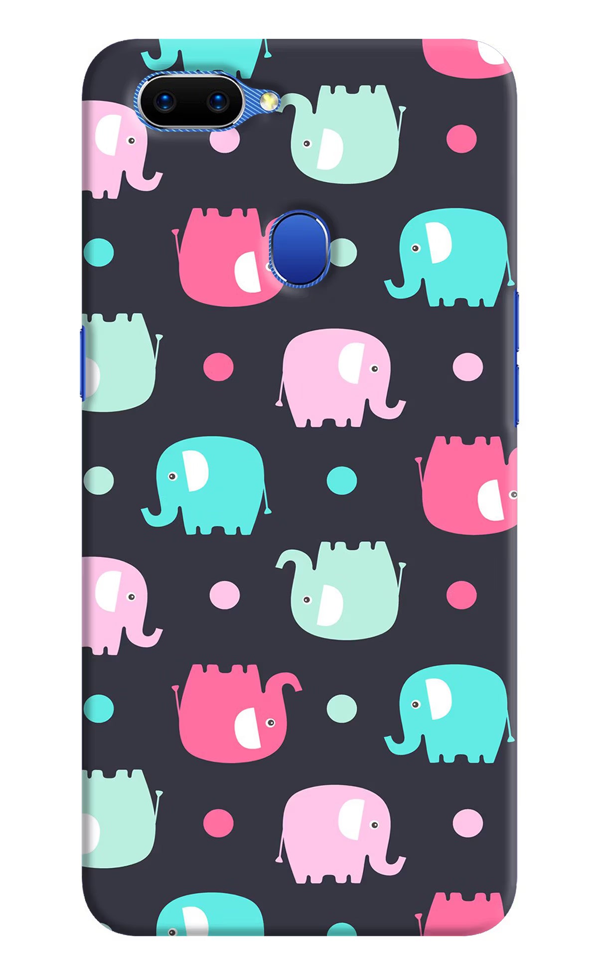 Elephants Oppo A5 Hard Case Back Cover by Casekaro